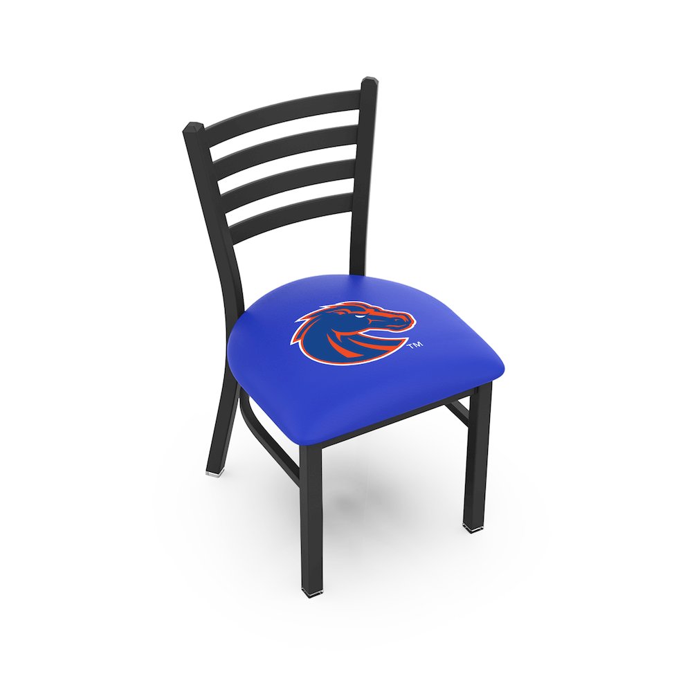L00418 Boise State 18" Chair with Black Wrinkle Finish. Picture 1