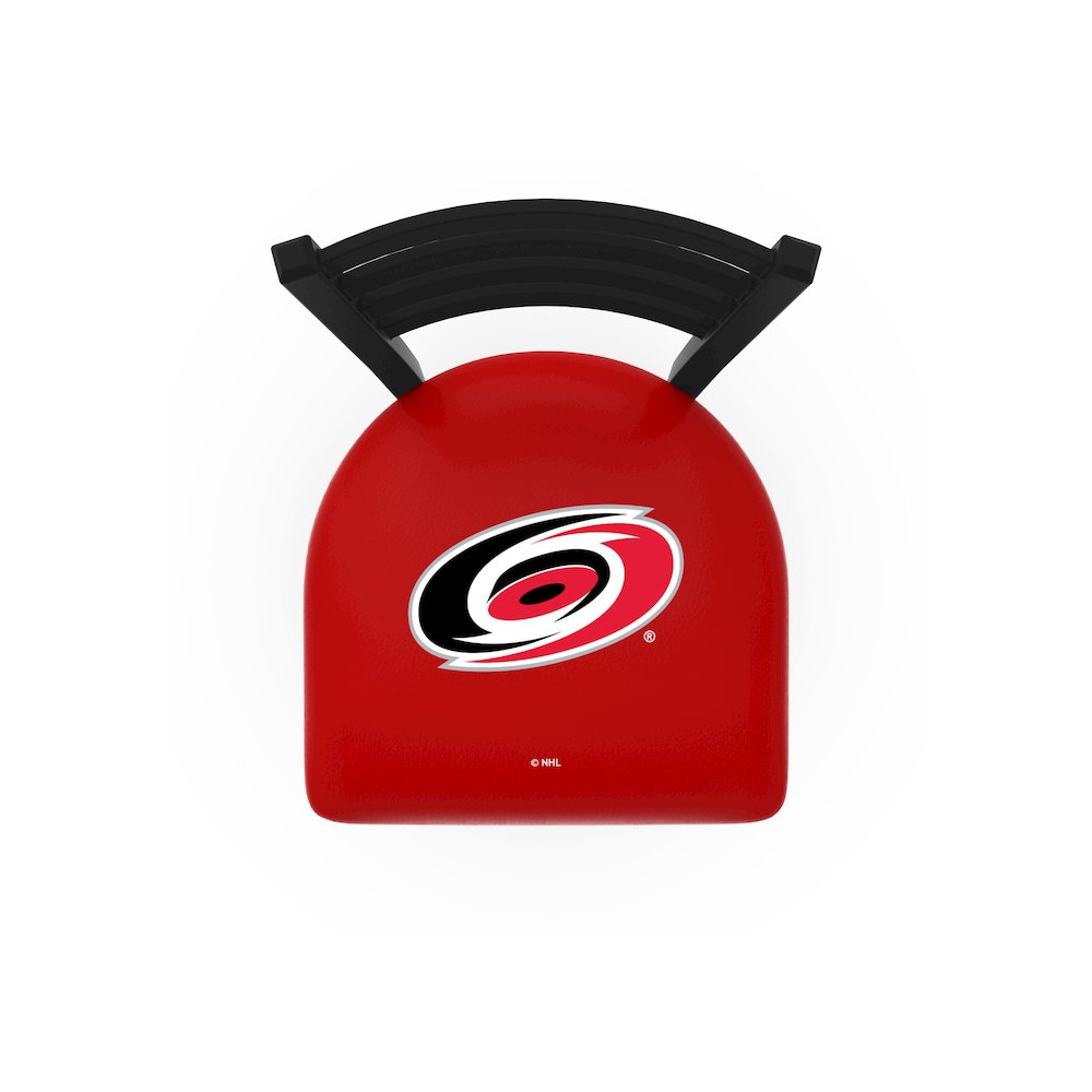 L00418 Black Wrinkle Carolina Hurricanes Stationary Chair with Ladder Style Back by Holland Bar Stool Co.. Picture 2