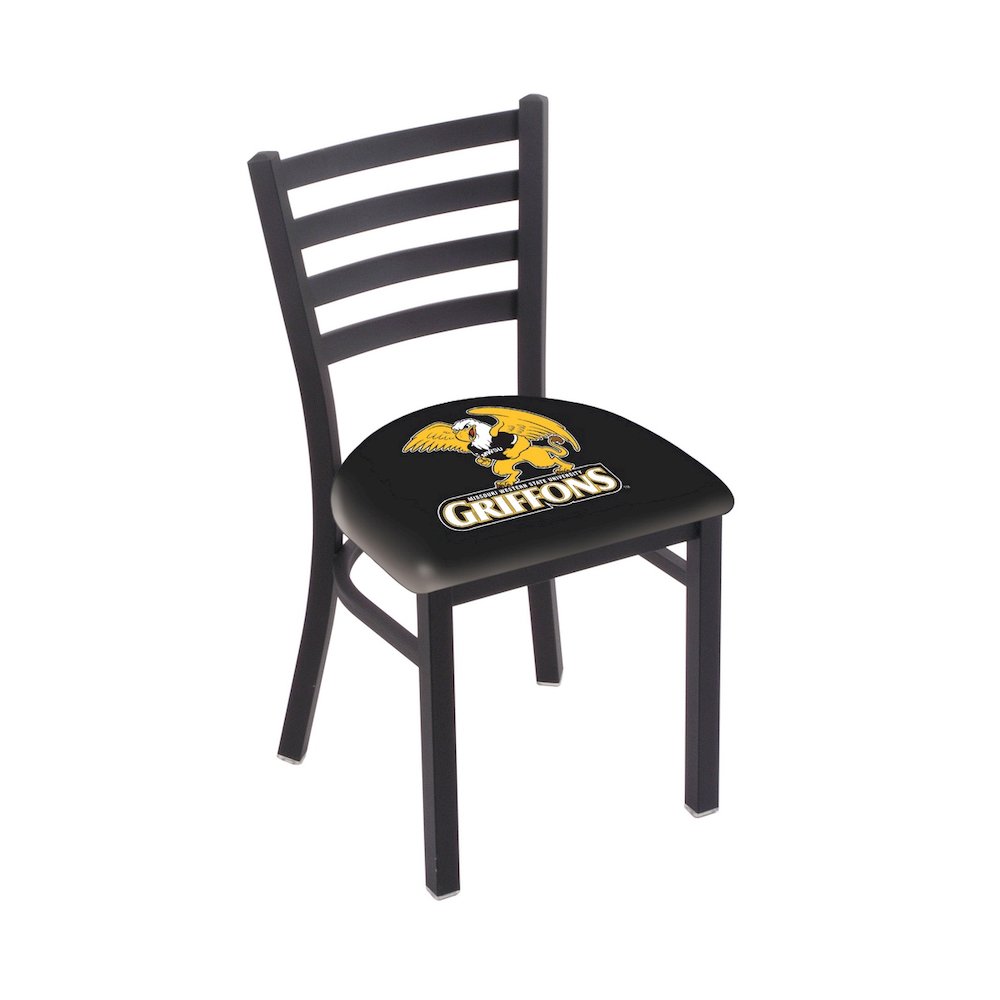L00418 Missouri Western State 18" Chair with Black Wrinkle Finish. Picture 1