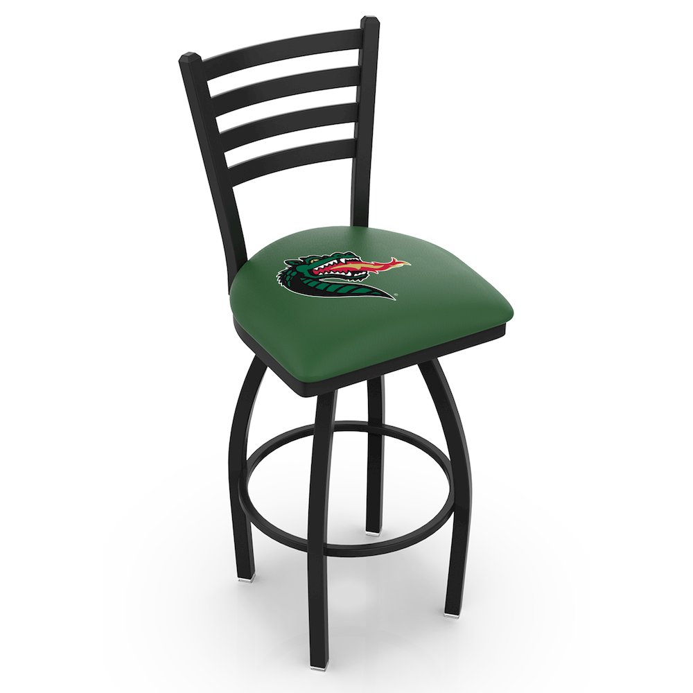 L014 - 36" Black Wrinkle UAB Swivel Bar Stool with Ladder Style Back by Holland Bar Stool Co.. Picture 1