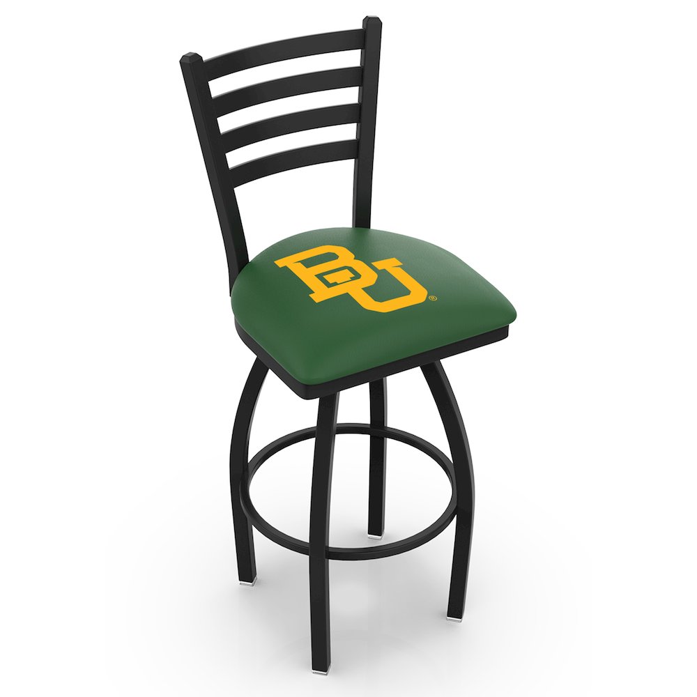 L014 - 36" Black Wrinkle Baylor Swivel Bar Stool with Ladder Style Back by Holland Bar Stool Co.. Picture 1