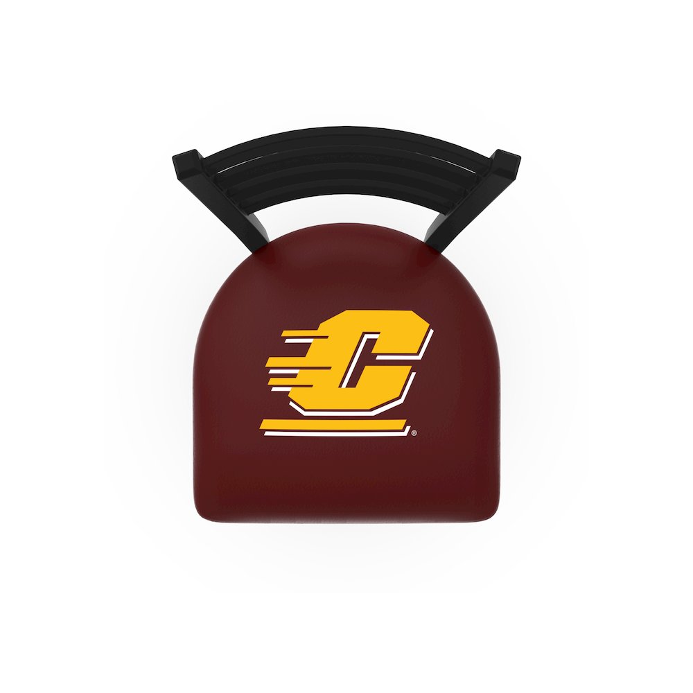 L014 - 36" Black Wrinkle Central Michigan Swivel Bar Stool with Ladder Style Back by Holland Bar Stool Co.. Picture 2