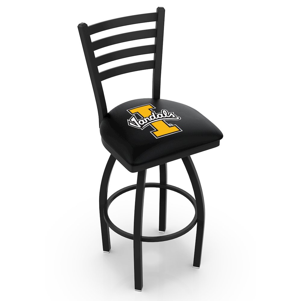 L014 - 36" Black Wrinkle Idaho Swivel Bar Stool with Ladder Style Back by Holland Bar Stool Co.. Picture 1