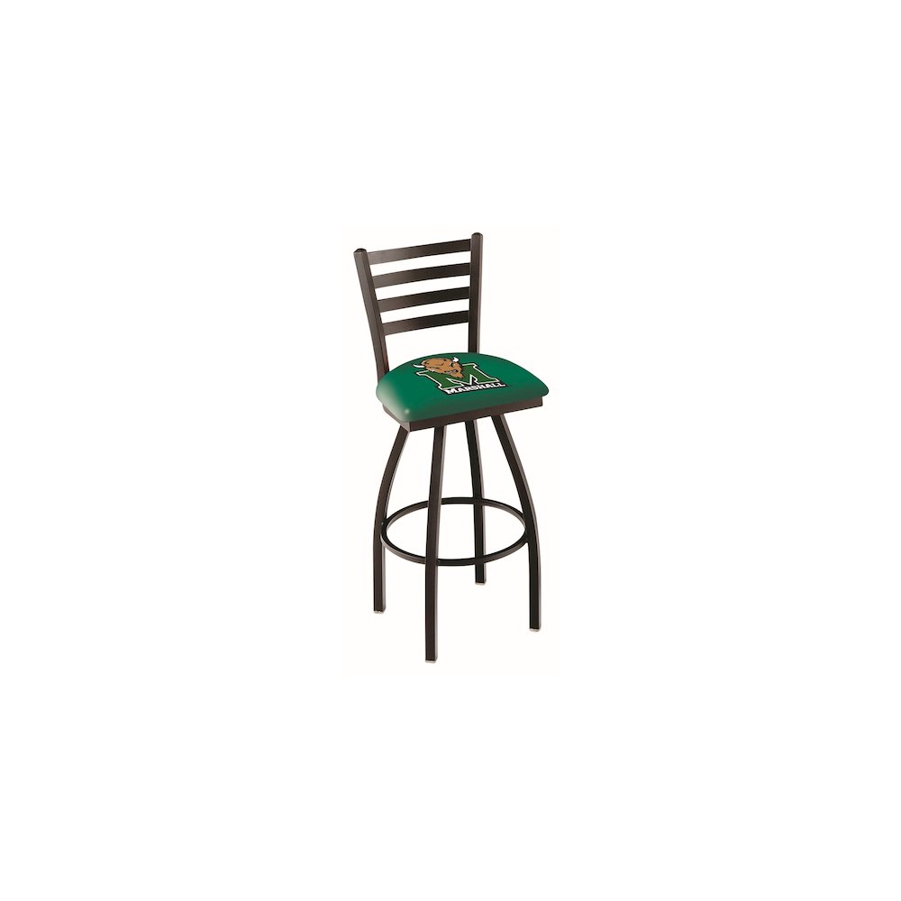 L014 - 36" Black Wrinkle Marshall Swivel Bar Stool with Ladder Style Back by Holland Bar Stool Co.. Picture 1