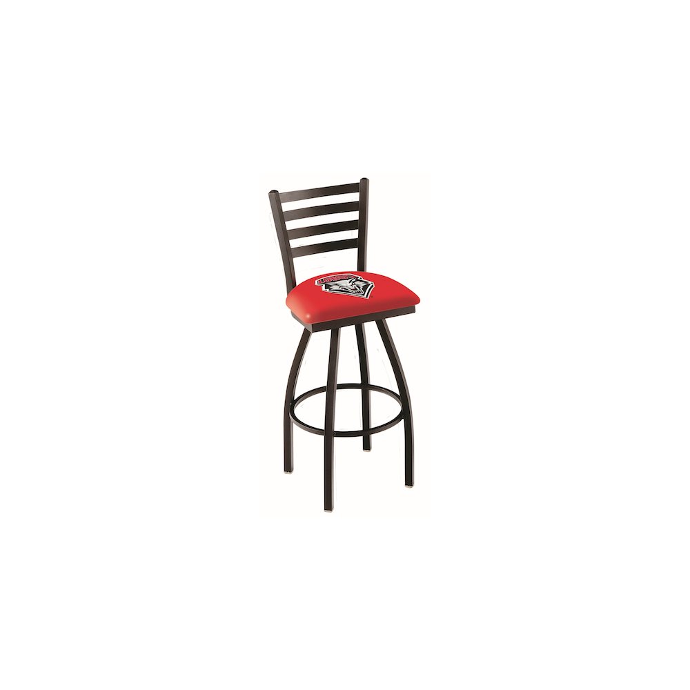 L014 - 36" Black Wrinkle New Mexico Swivel Bar Stool with Ladder Style Back by Holland Bar Stool Co.. Picture 1