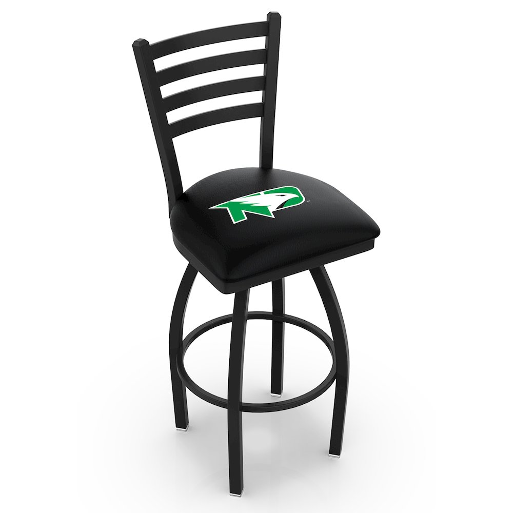 L014 - 36" Black Wrinkle North Dakota Swivel Bar Stool with Ladder Style Back by Holland Bar Stool Co.. Picture 1