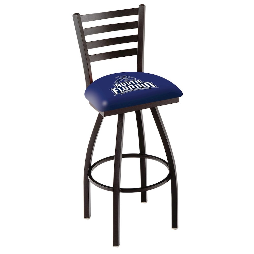 L014 - 36" Black Wrinkle North Florida Swivel Bar Stool with Ladder Style Back by Holland Bar Stool Co.. Picture 1