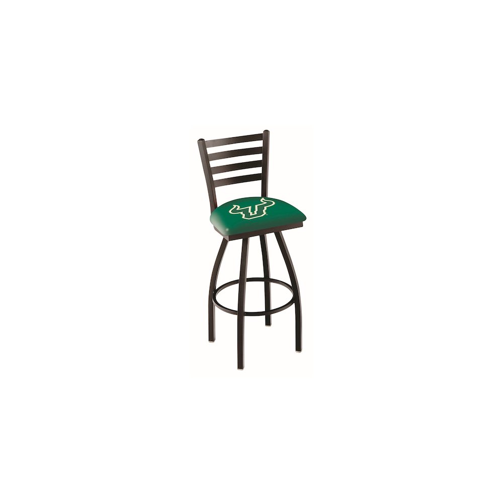 L014 - 36" Black Wrinkle South Florida Swivel Bar Stool with Ladder Style Back by Holland Bar Stool Co.. Picture 1