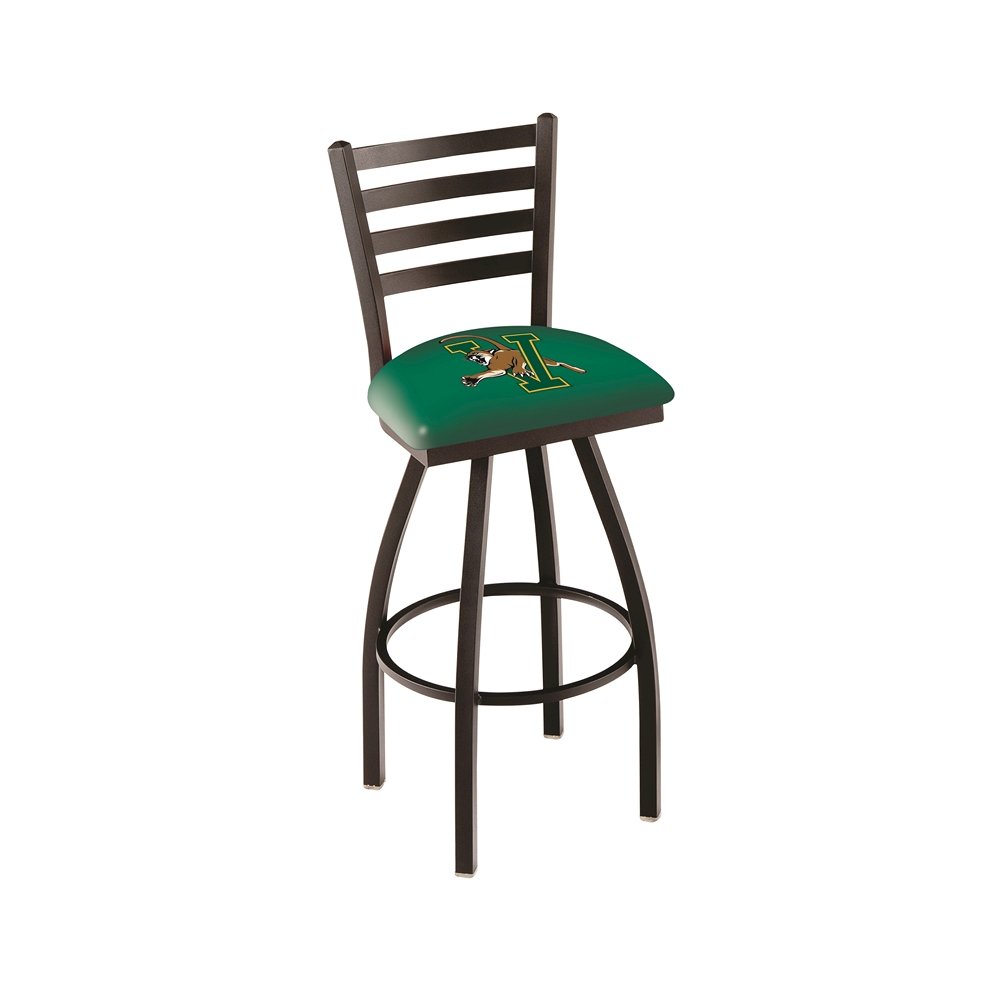 L014 - 36" Black Wrinkle Vermont Swivel Bar Stool with Ladder Style Back by Holland Bar Stool Co.. Picture 1