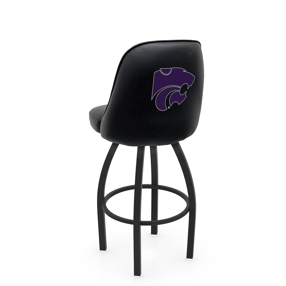 Logo Grizzly Kansas State Swivel Counter Stool. Picture 1