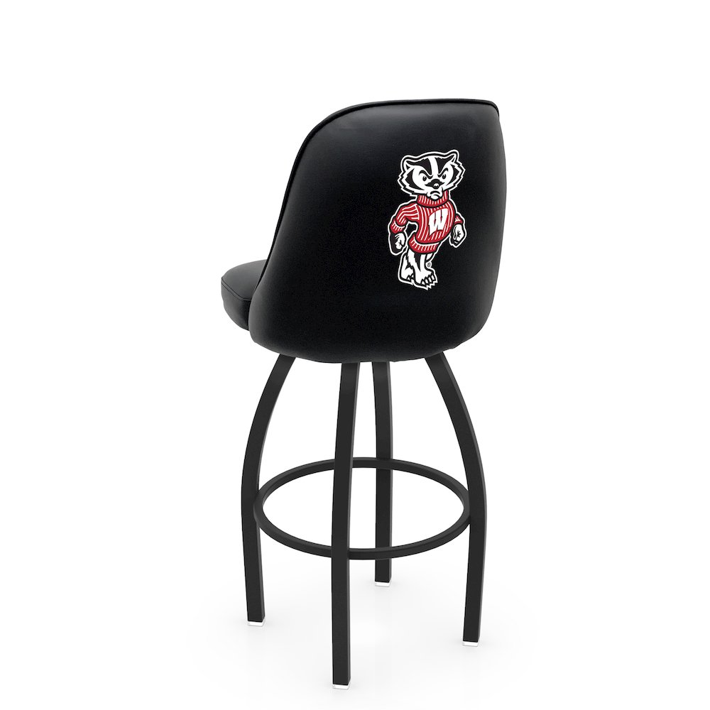 Logo Grizzly Wisconsin "Badger" Swivel Counter Stool. Picture 1