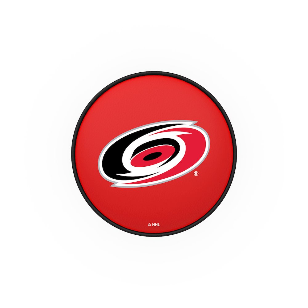 25" L7C1 - 4" Carolina Hurricanes Cushion Seat with Double-Ring Chrome Base Swivel Bar Stool by Holland Bar Stool Company. Picture 2