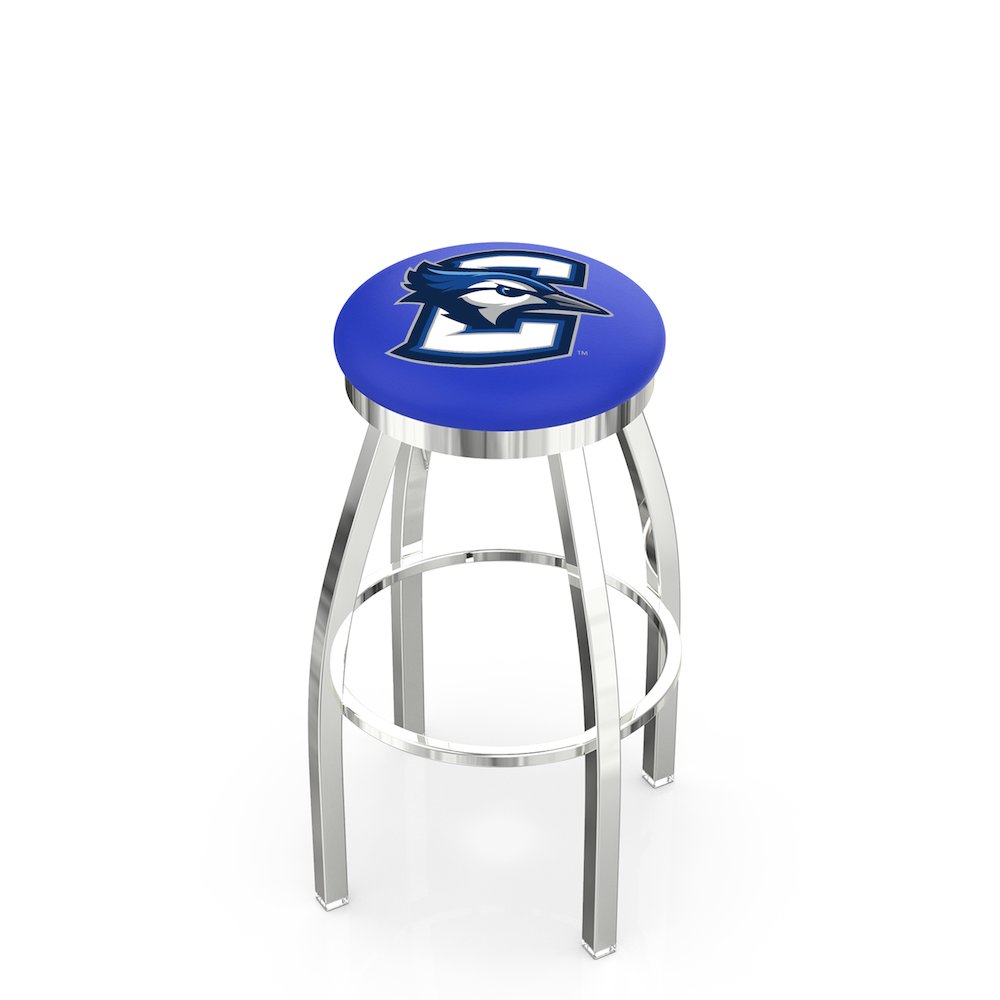 25" L8C2C - Chrome Creighton Swivel Bar Stool with Accent Ring by Holland Bar Stool Company. Picture 1