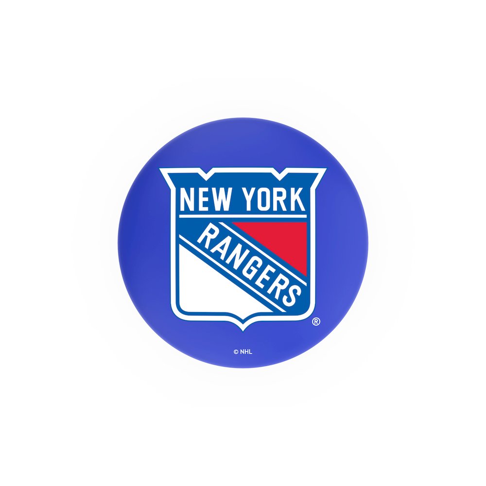 30" L8C2C - Chrome New York Rangers Swivel Bar Stool with Accent Ring by Holland Bar Stool Company. Picture 2