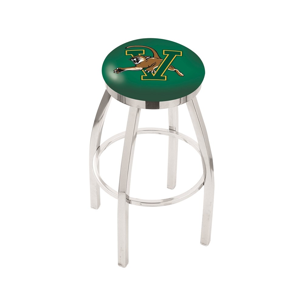 30" L8C2C - Chrome Vermont Swivel Bar Stool with Accent Ring by Holland Bar Stool Company. Picture 1