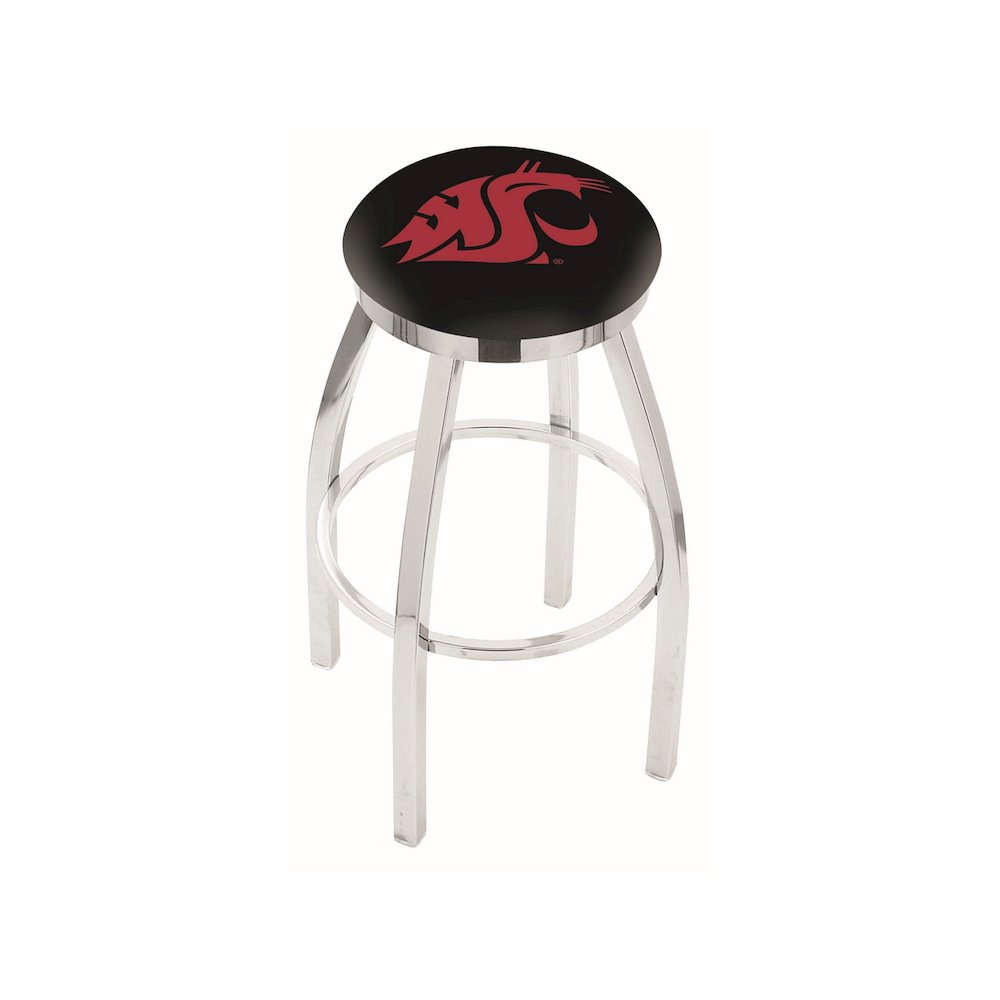 25" L8C2C - Chrome Washington State Swivel Bar Stool with Accent Ring by Holland Bar Stool Company. Picture 1
