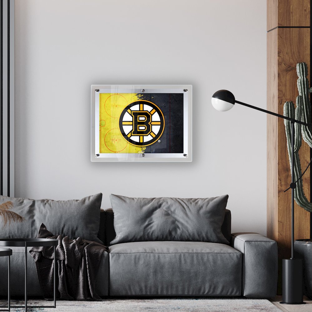 Boston Bruins 19.25" x 14.5" Backlit LED Sign. Picture 2