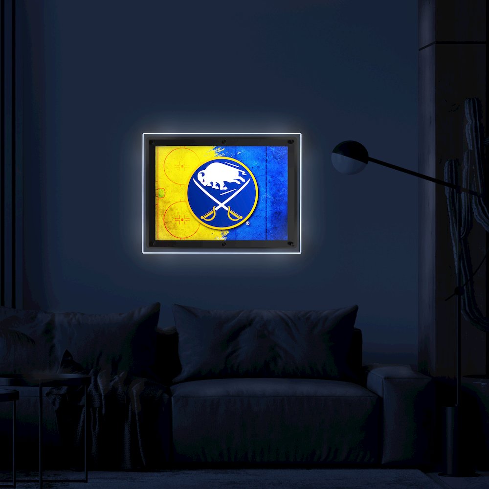 Buffalo Sabres 19.25" x 14.5" Backlit LED Sign. Picture 3