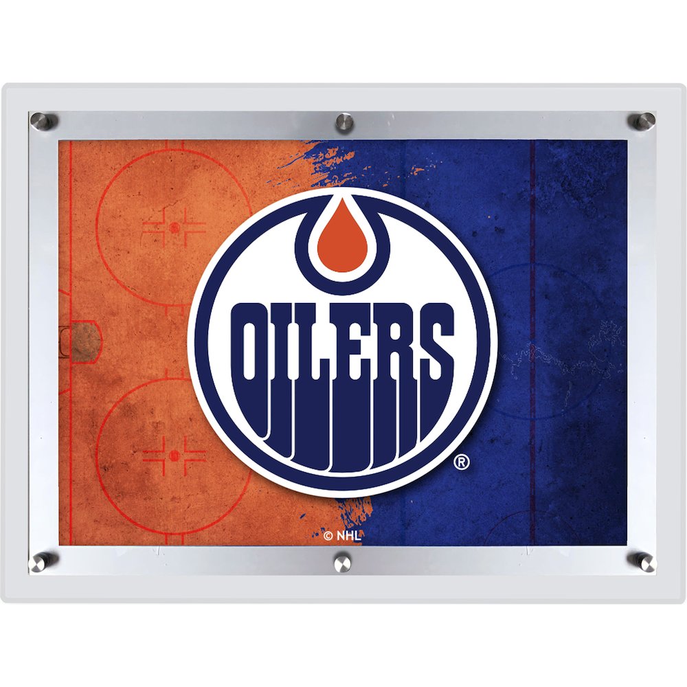 Edmonton Oilers 32" x 23.5" Backlit LED Sign. Picture 1