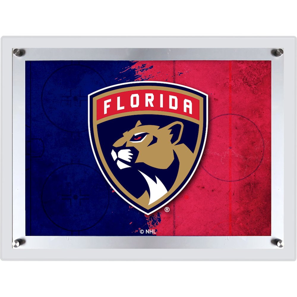 Florida Panthers 19.25" x 14.5" Backlit LED Sign. Picture 1