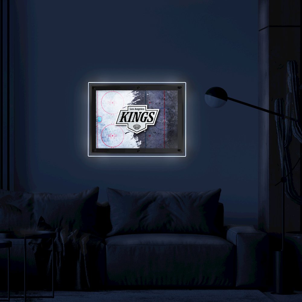 Los Angeles Kings 19.25" x 14.5" Backlit LED Sign. Picture 3