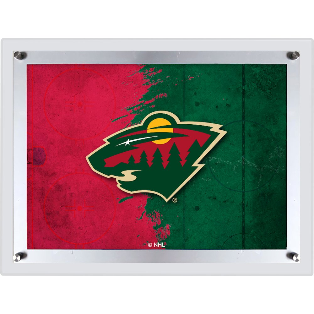 Minnesota Wild 19.25" x 14.5" Backlit LED Sign. Picture 1