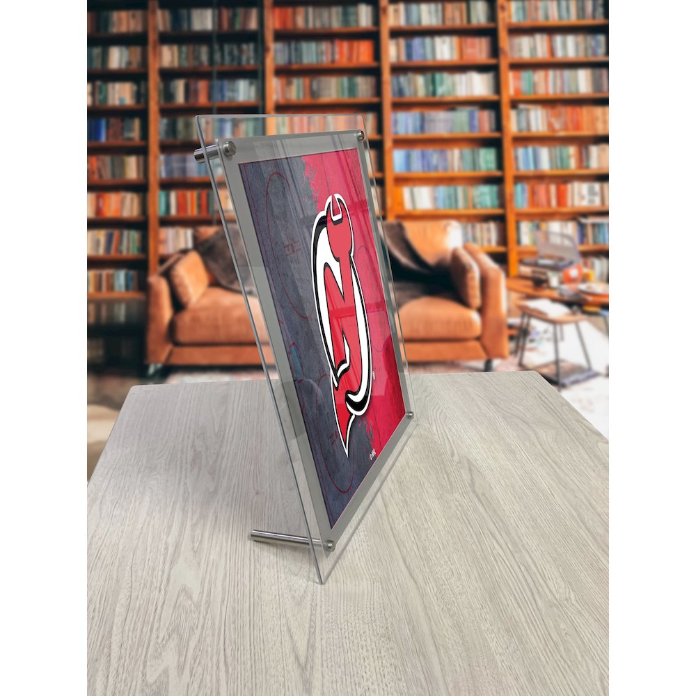 New Jersey Devils 19.25" x 14.5" Backlit LED Sign. Picture 4