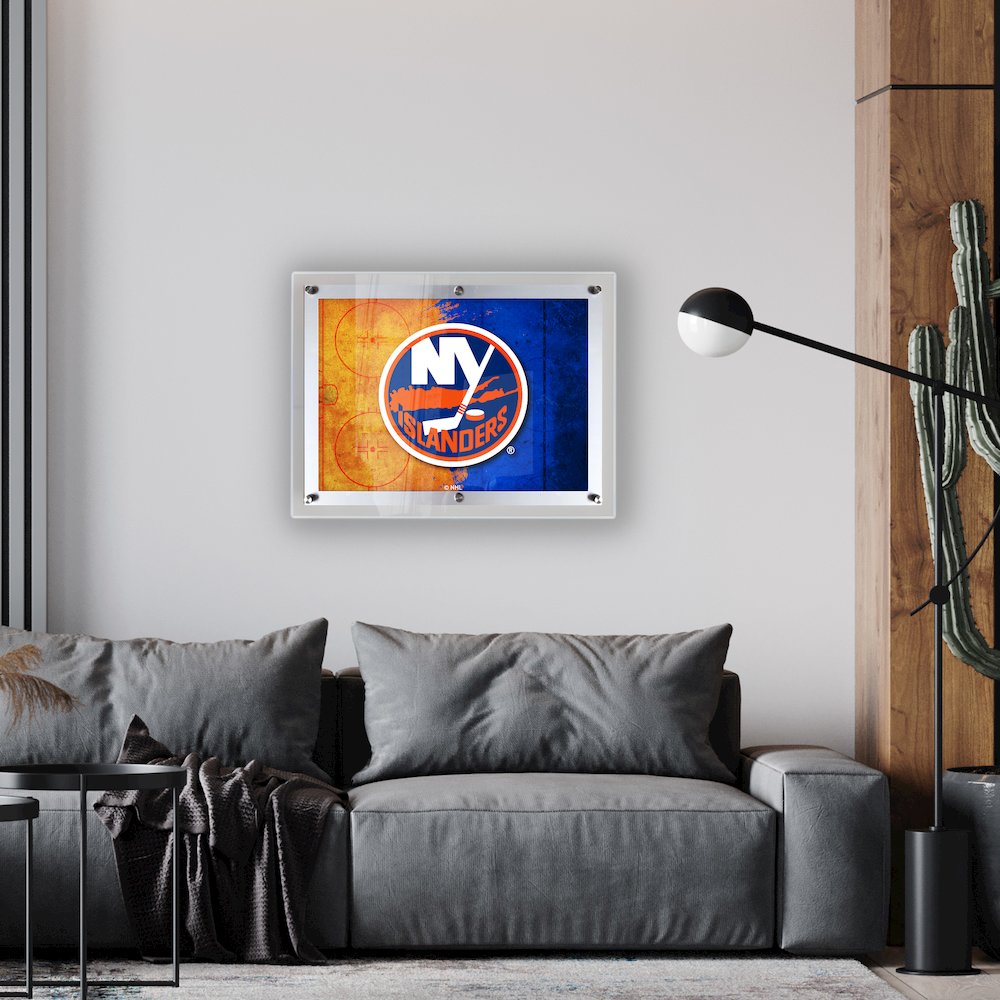 New York Islanders 19.25" x 14.5" Backlit LED Sign. Picture 2