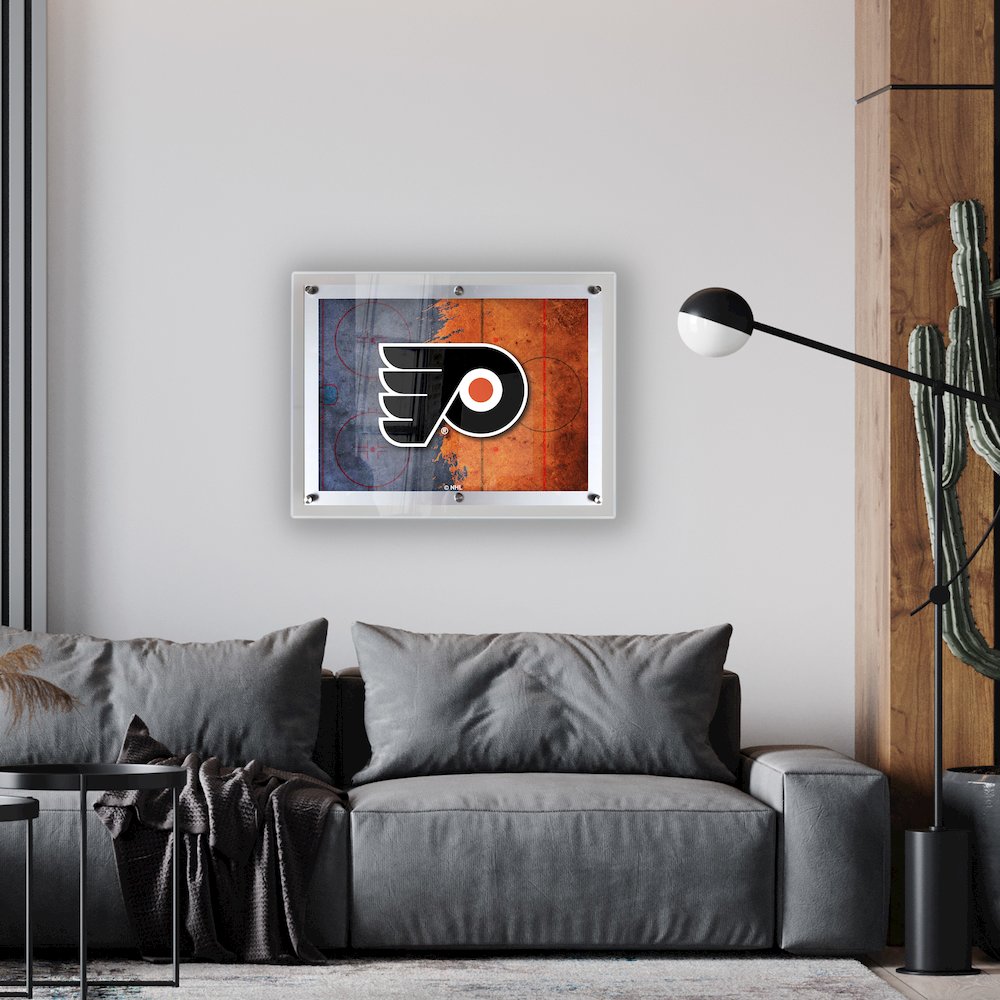 Philadelphia Flyers 19.25" x 14.5" Backlit LED Sign. Picture 2