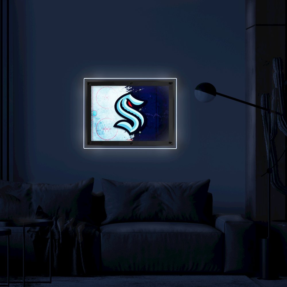 Seattle Kraken 19.25" x 14.5" Backlit LED Sign. Picture 3