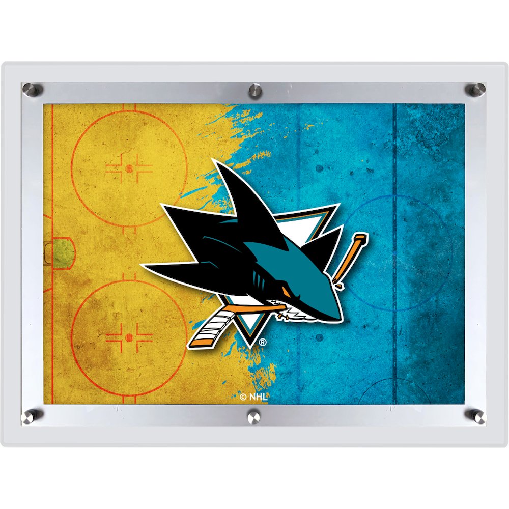 San Jose Sharks 32" x 23.5" Backlit LED Sign. Picture 1