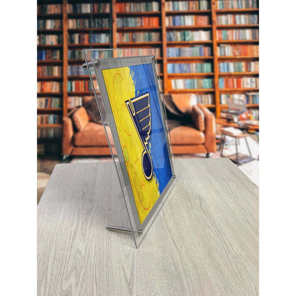 St Louis Blues 19.25" x 14.5" Backlit LED Sign. Picture 4