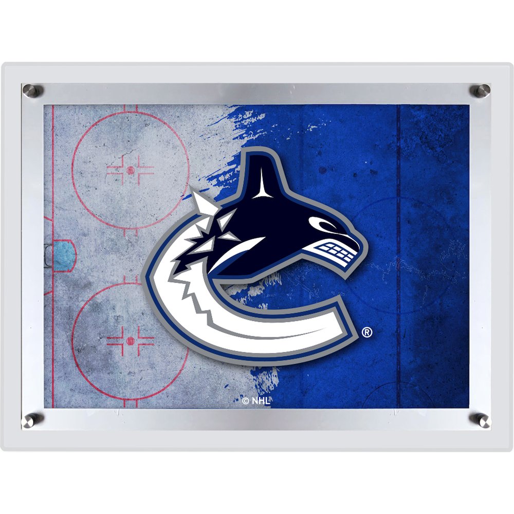 Vancouver Canucks 19.25" x 14.5" Backlit LED Sign. Picture 1