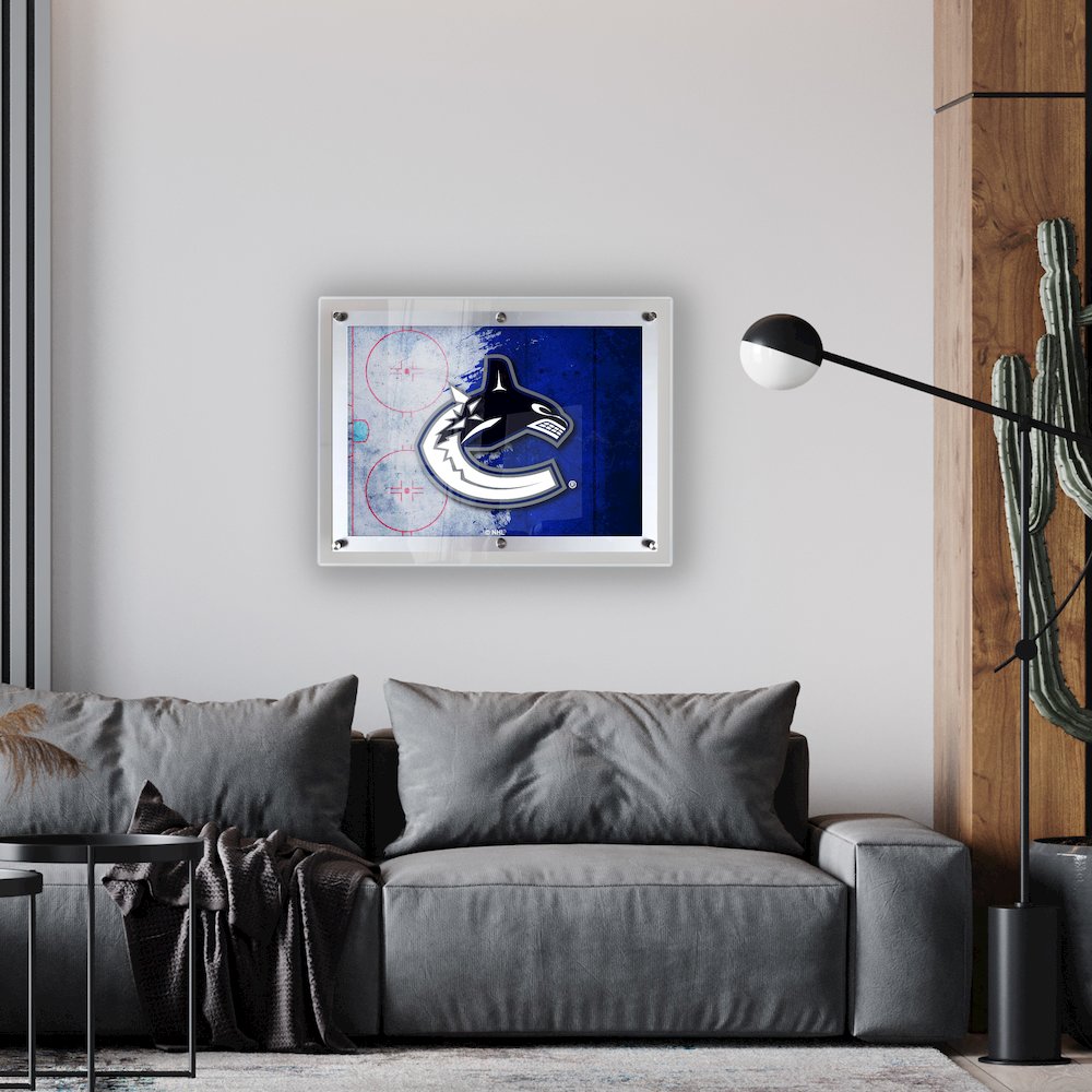 Vancouver Canucks 19.25" x 14.5" Backlit LED Sign. Picture 2