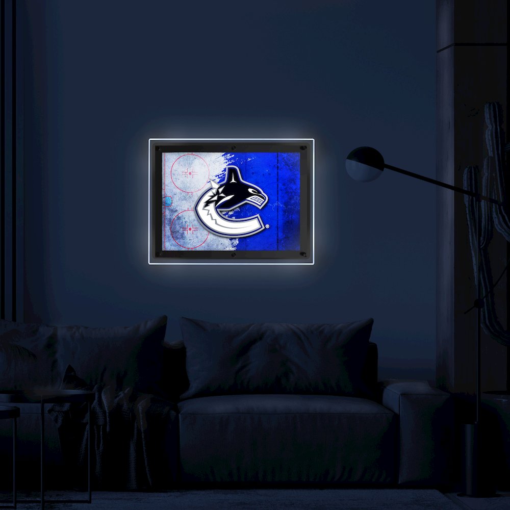 Vancouver Canucks 19.25" x 14.5" Backlit LED Sign. Picture 3