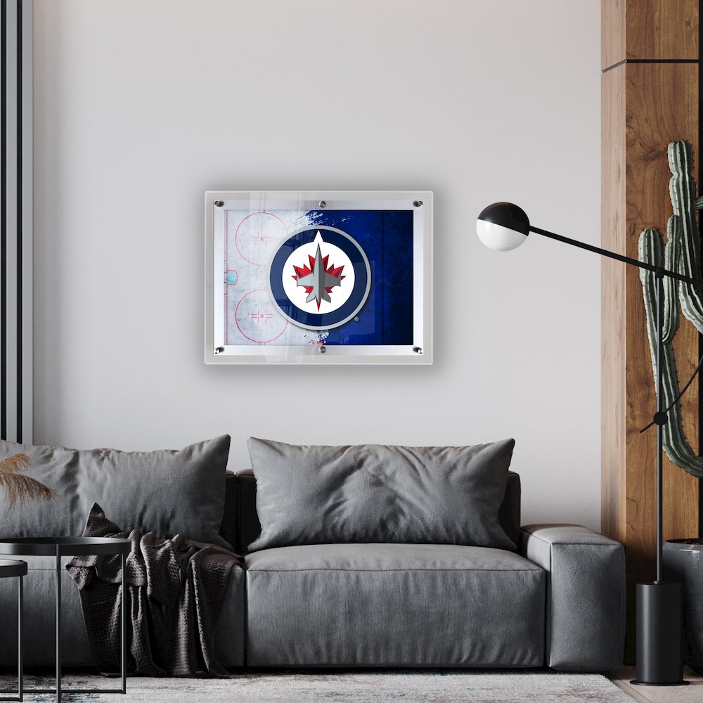 Winnipeg Jets 19.25" x 14.5" Backlit LED Sign. Picture 2