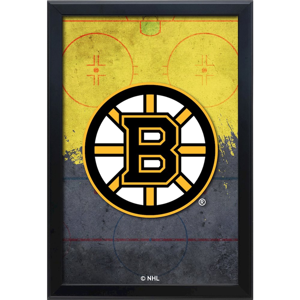 Boston Bruins 15.75" x 23.5" LED Snap Frame Lightbox. Picture 1