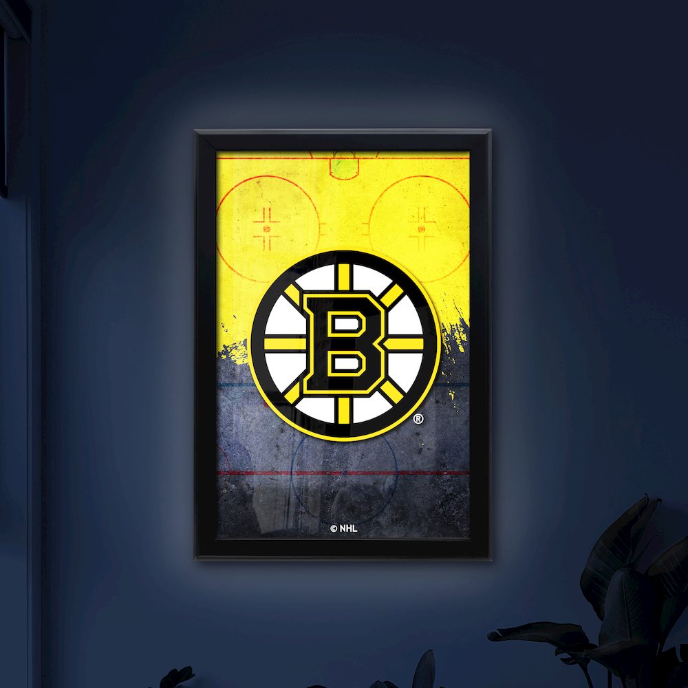 Boston Bruins 15.75" x 23.5" LED Snap Frame Lightbox. Picture 4