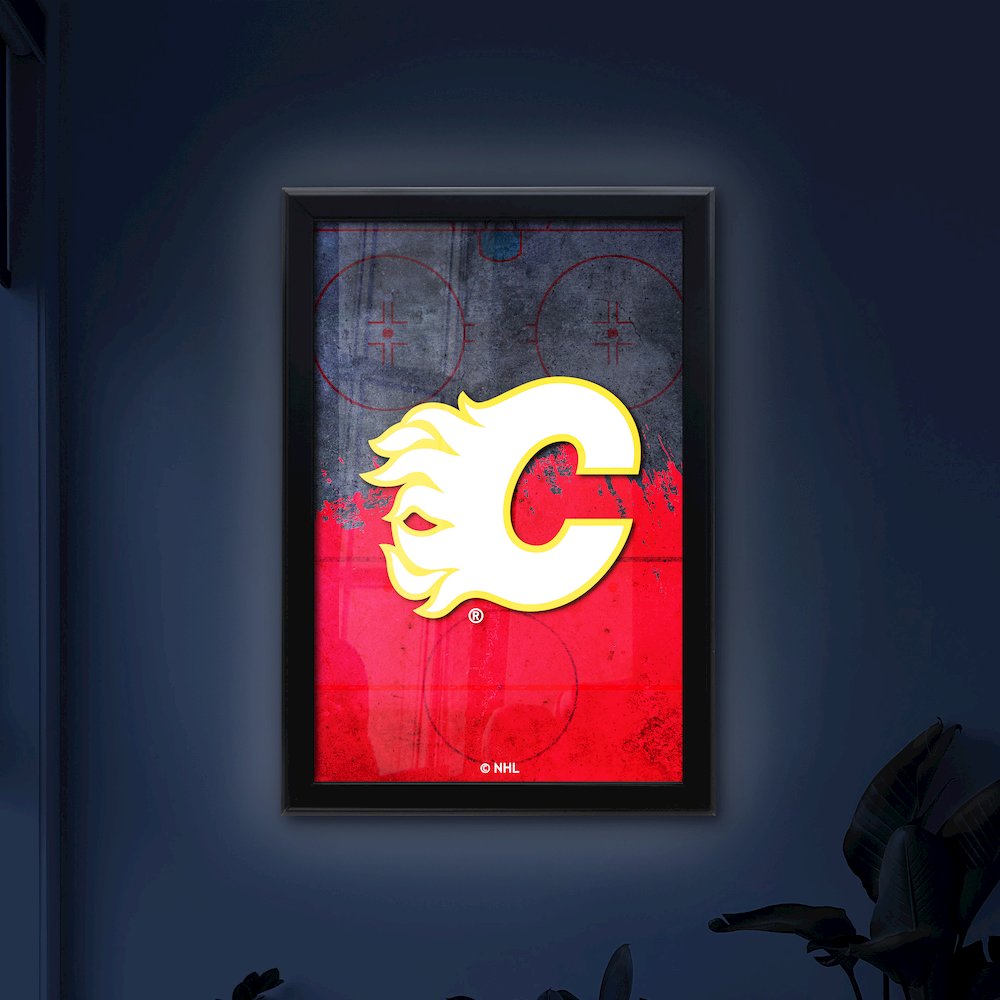 Calgary Flames 15.75" x 23.5" LED Snap Frame Lightbox. Picture 4