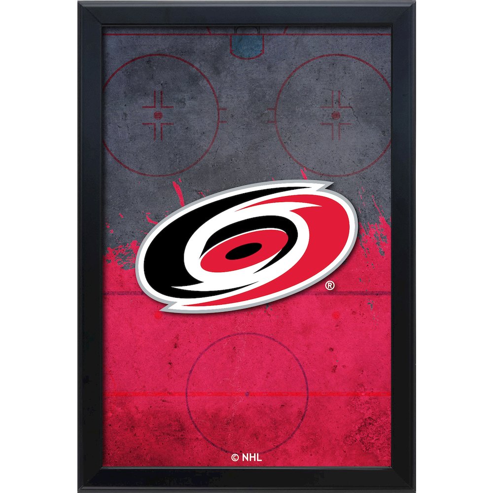 Carolina Hurricanes 15.75" x 23.5" LED Snap Frame Lightbox. Picture 1
