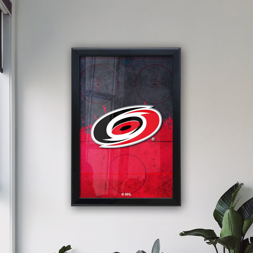 Carolina Hurricanes 15.75" x 23.5" LED Snap Frame Lightbox. Picture 3