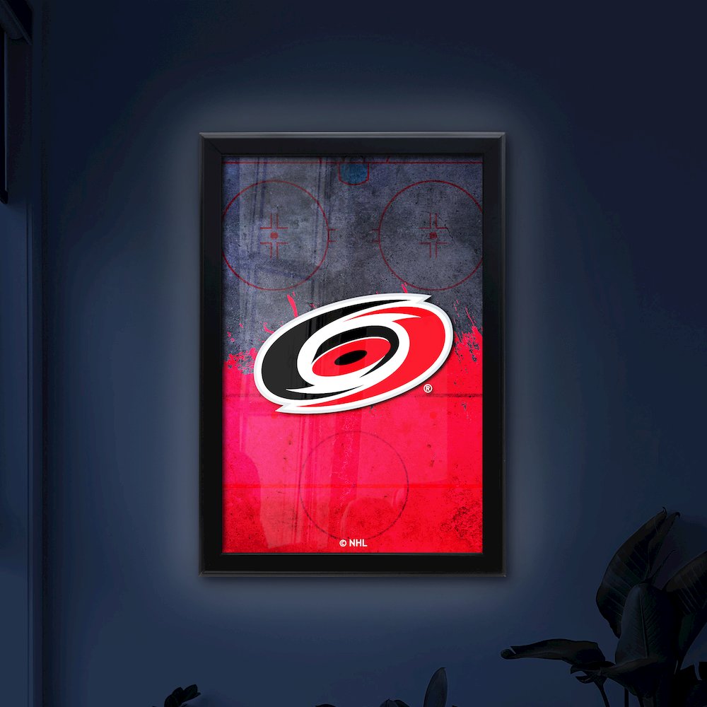 Carolina Hurricanes 15.75" x 23.5" LED Snap Frame Lightbox. Picture 4
