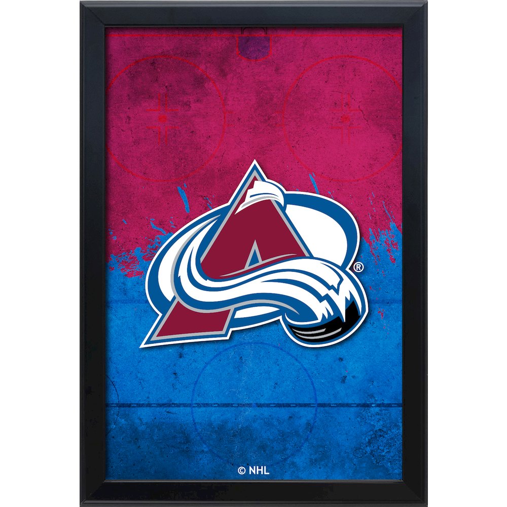 Colorado Avalanche 15.75" x 23.5" LED Snap Frame Lightbox. Picture 1
