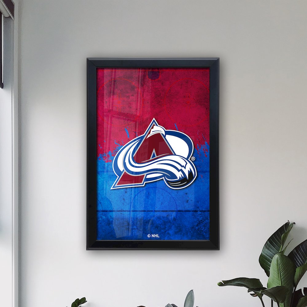Colorado Avalanche 15.75" x 23.5" LED Snap Frame Lightbox. Picture 3