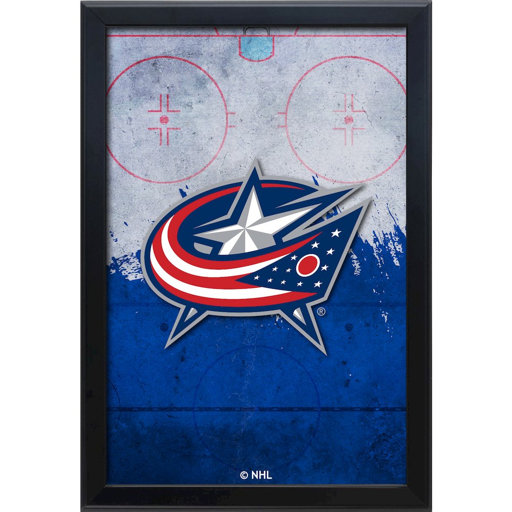 Columbus Blue Jackets 15.75" x 23.5" LED Snap Frame Lightbox. Picture 1