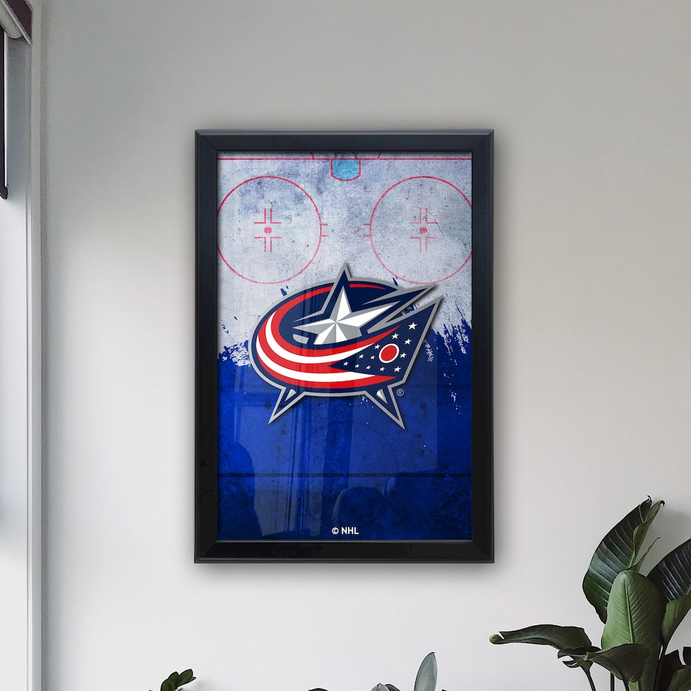 Columbus Blue Jackets 15.75" x 23.5" LED Snap Frame Lightbox. Picture 3