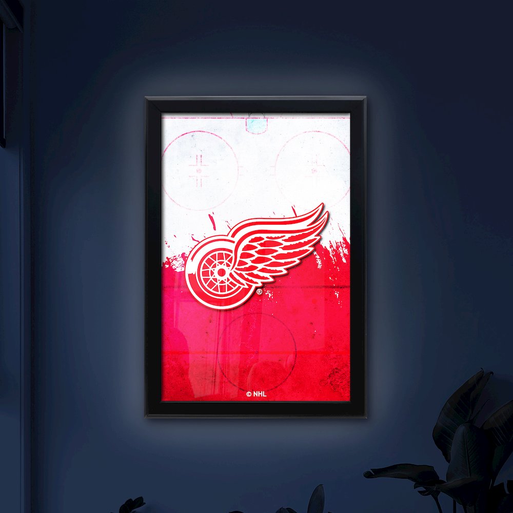 Detroit Red Wings 15.75" x 23.5" LED Snap Frame Lightbox. Picture 4