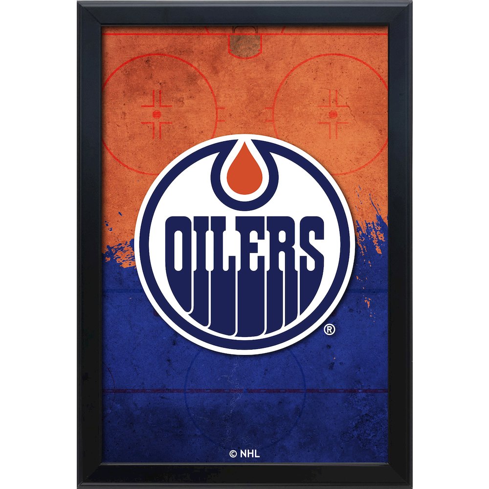 Edmonton Oilers 15.75" x 23.5" LED Snap Frame Lightbox. Picture 1