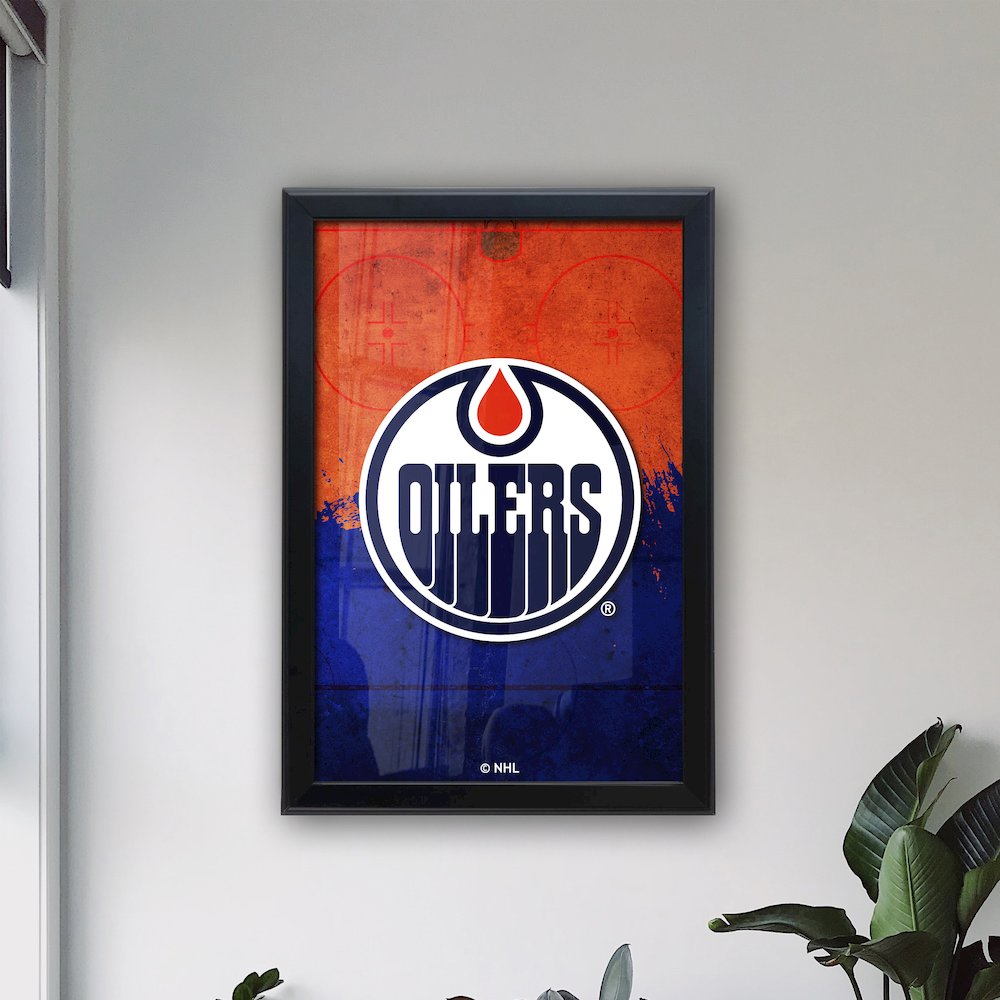 Edmonton Oilers 15.75" x 23.5" LED Snap Frame Lightbox. Picture 3