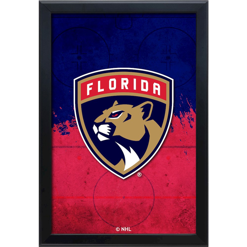 Florida Panthers 15.75" x 23.5" LED Snap Frame Lightbox. Picture 1